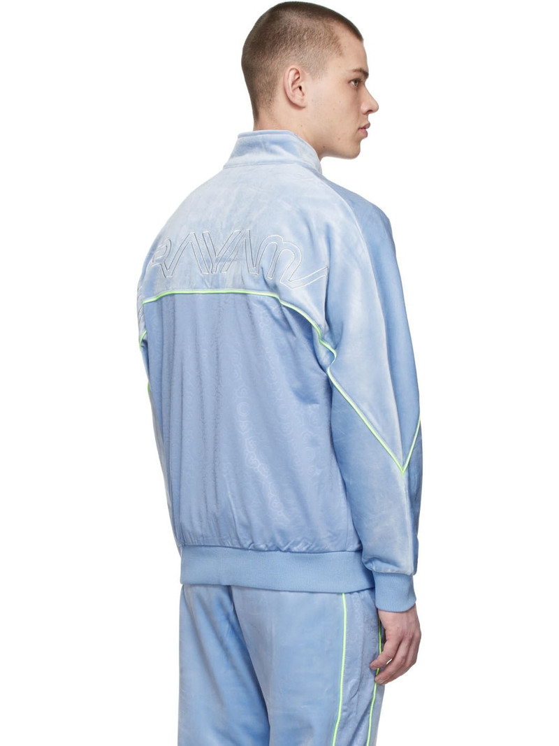 Blue Velvet Logo Zip-Up Sweater 3