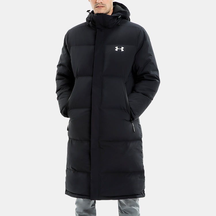 Under Armour Long Down Bench Coat 'Black' 1345057-001 - 4