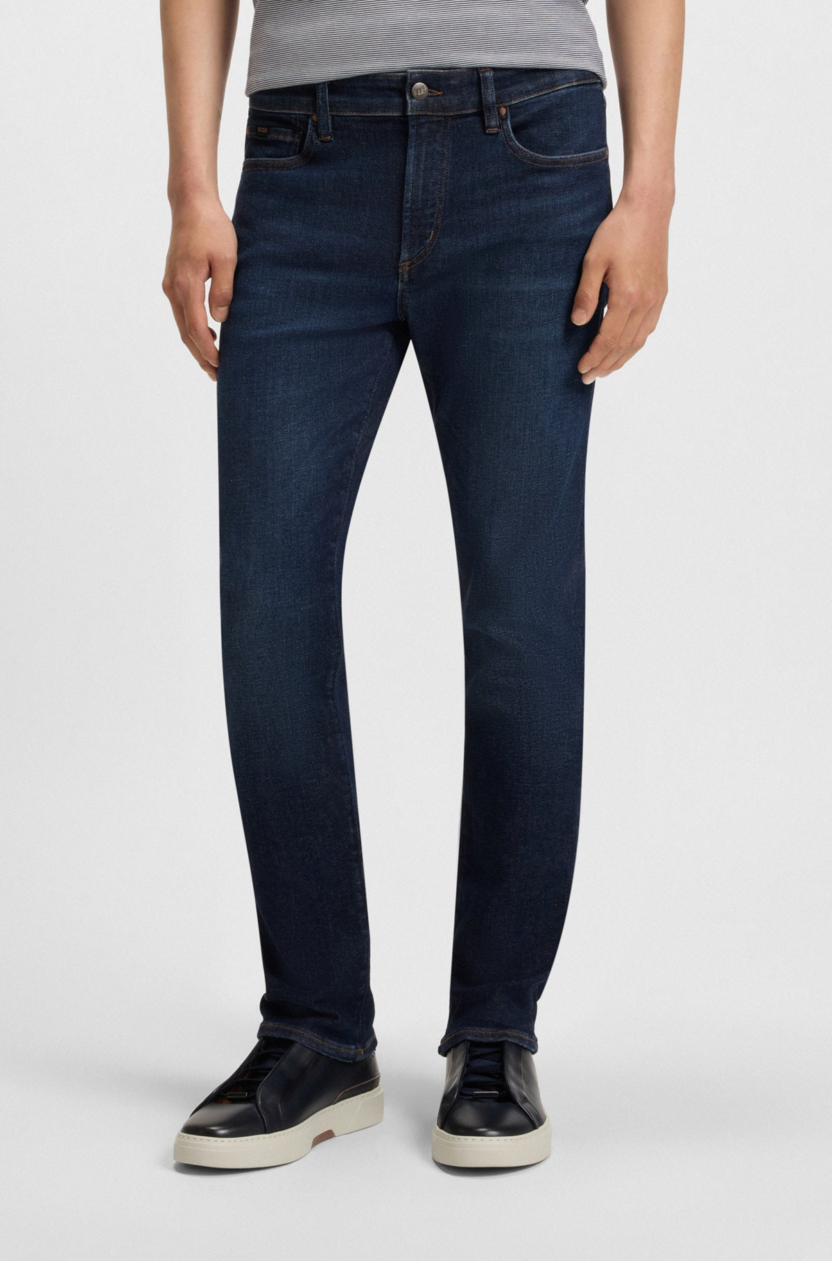 SLIM-FIT JEANS IN BLUE PERFORMANCE DENIM - 2