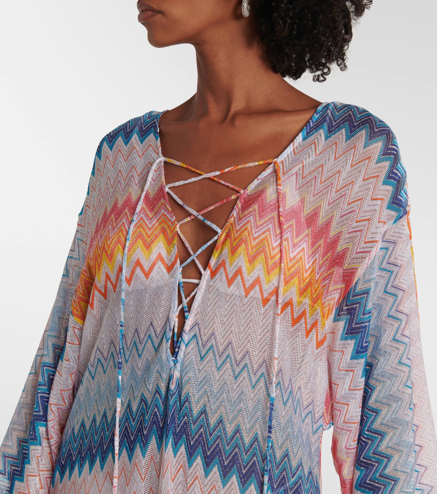 Ombré knitted beach cover-up - 4