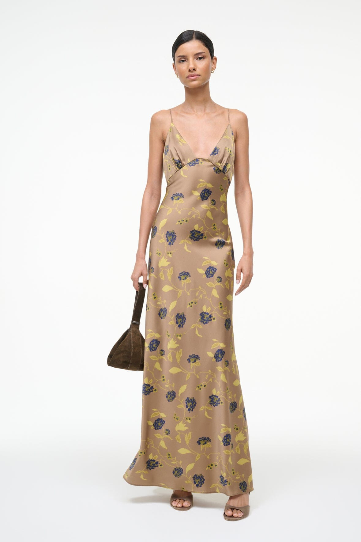 STAUD HANK SILK DRESS VINTAGE FLORAL - 2