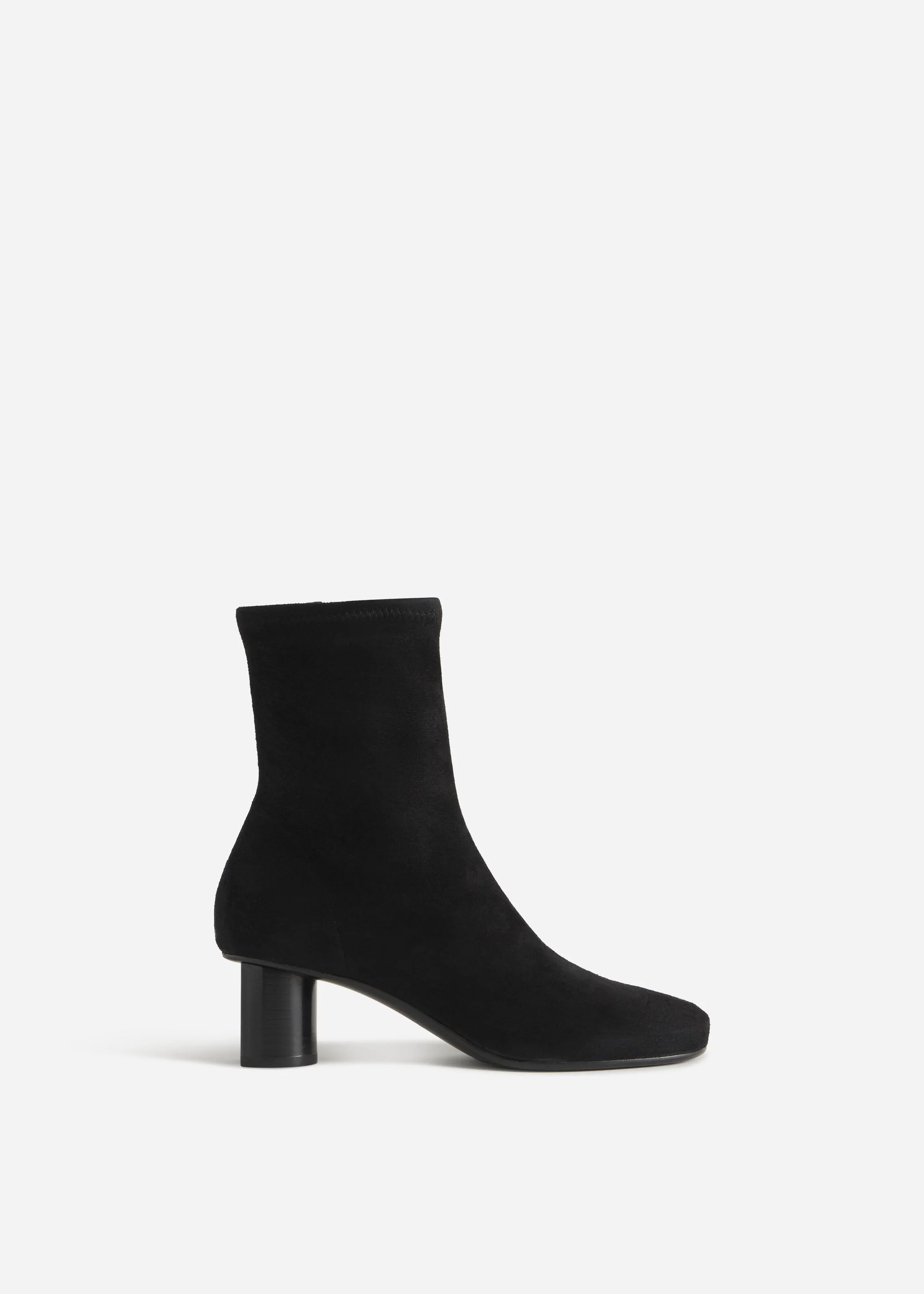 Square Toe Ankle Boot in Suede - 1