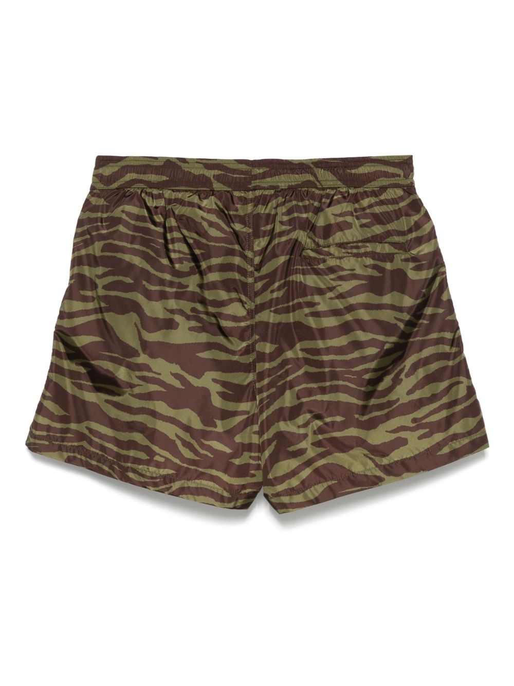 zebra-print swim shorts - 2
