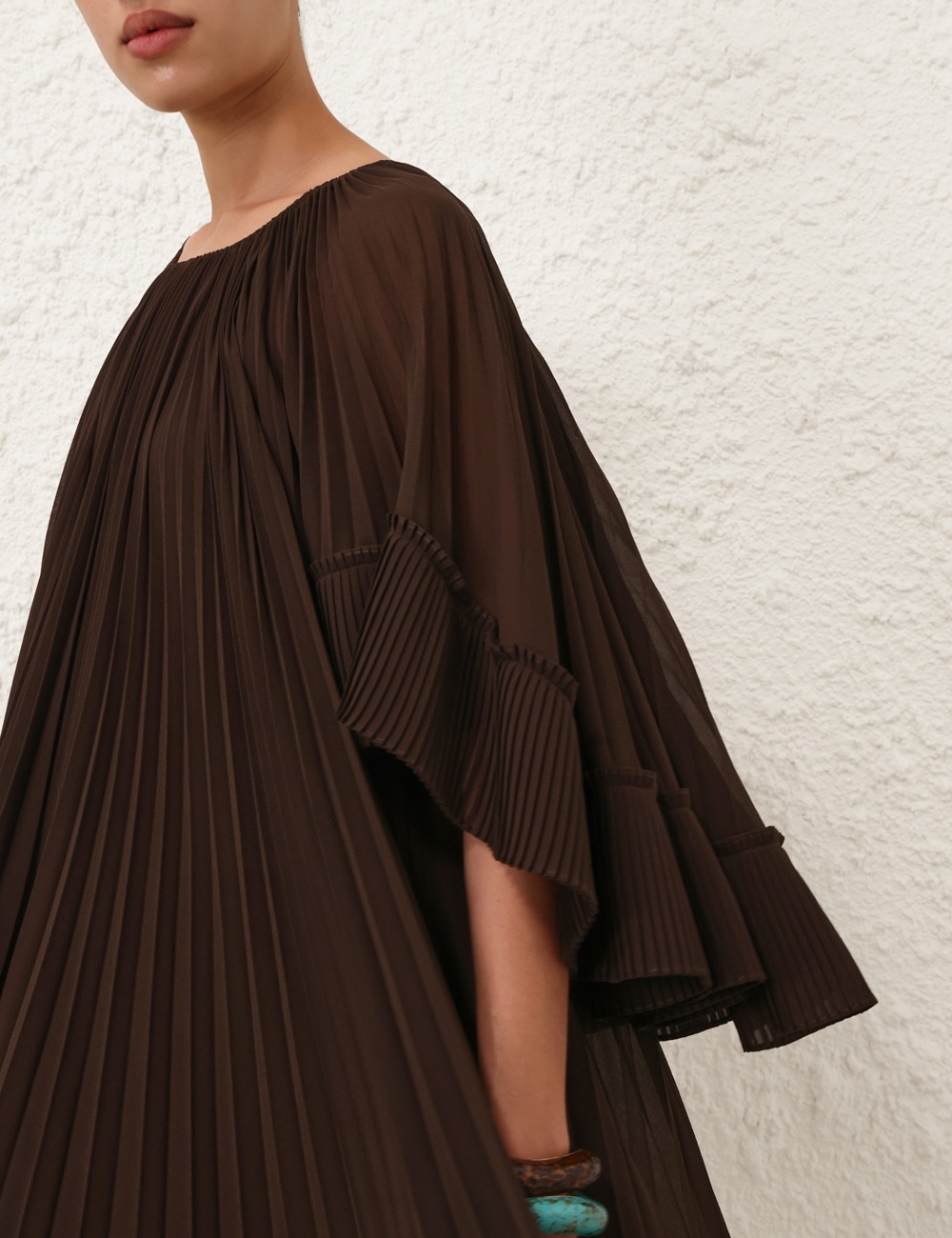 ILLUMINATE PLEATED CAPE MINI - 5