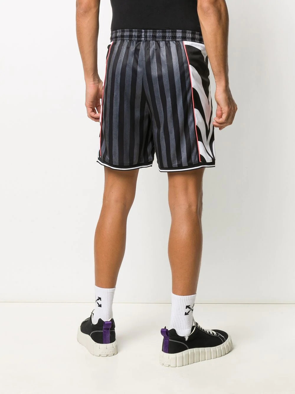 striped track shorts  - 4