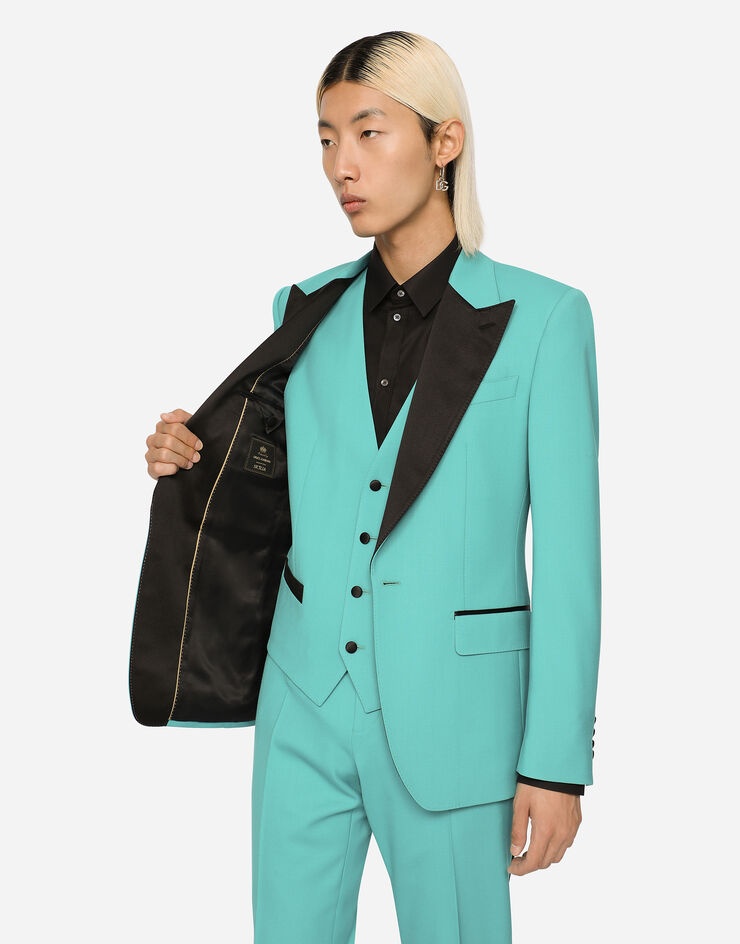 Three-piece stretch wool Sicilia-fit tuxedo suit - 5