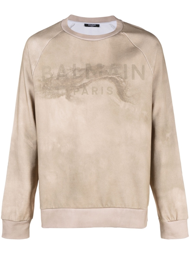 logo-print long-sleeve sweatshirt - 1