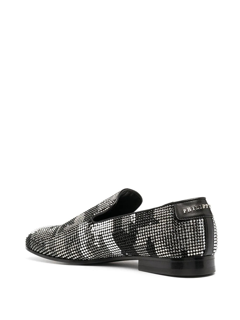 embellished camouflage moccasin loafers 3
