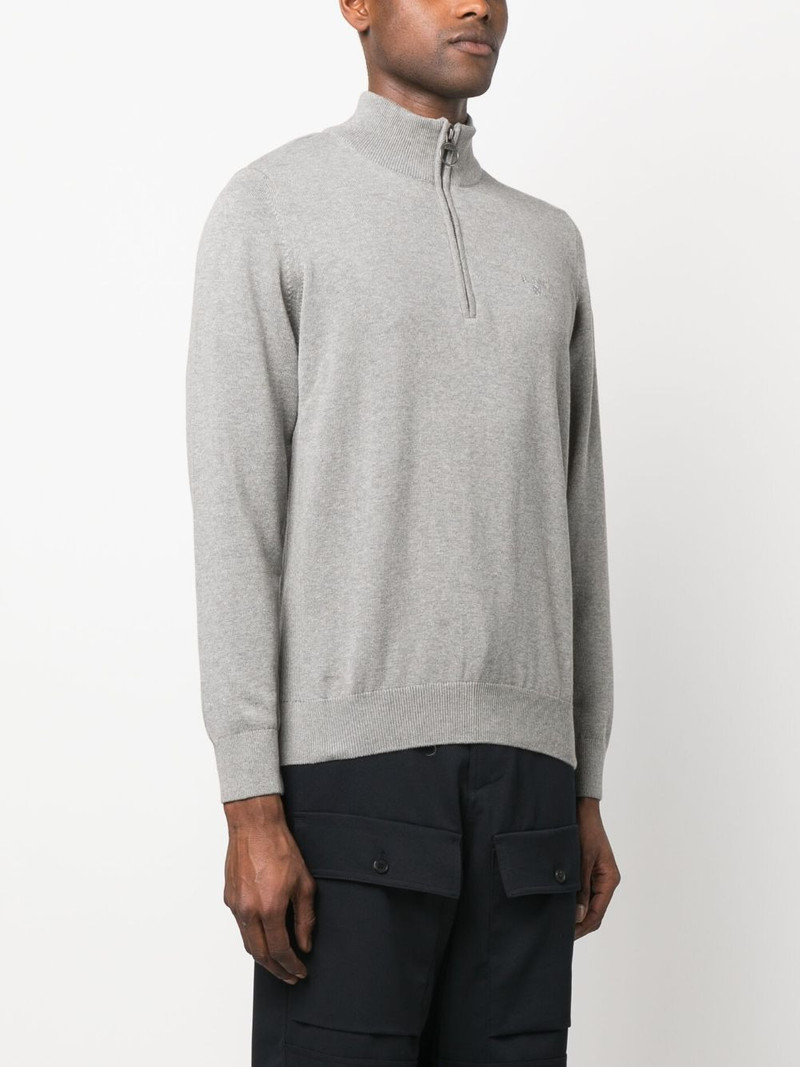 embroidered-logo high-neck jumper 3