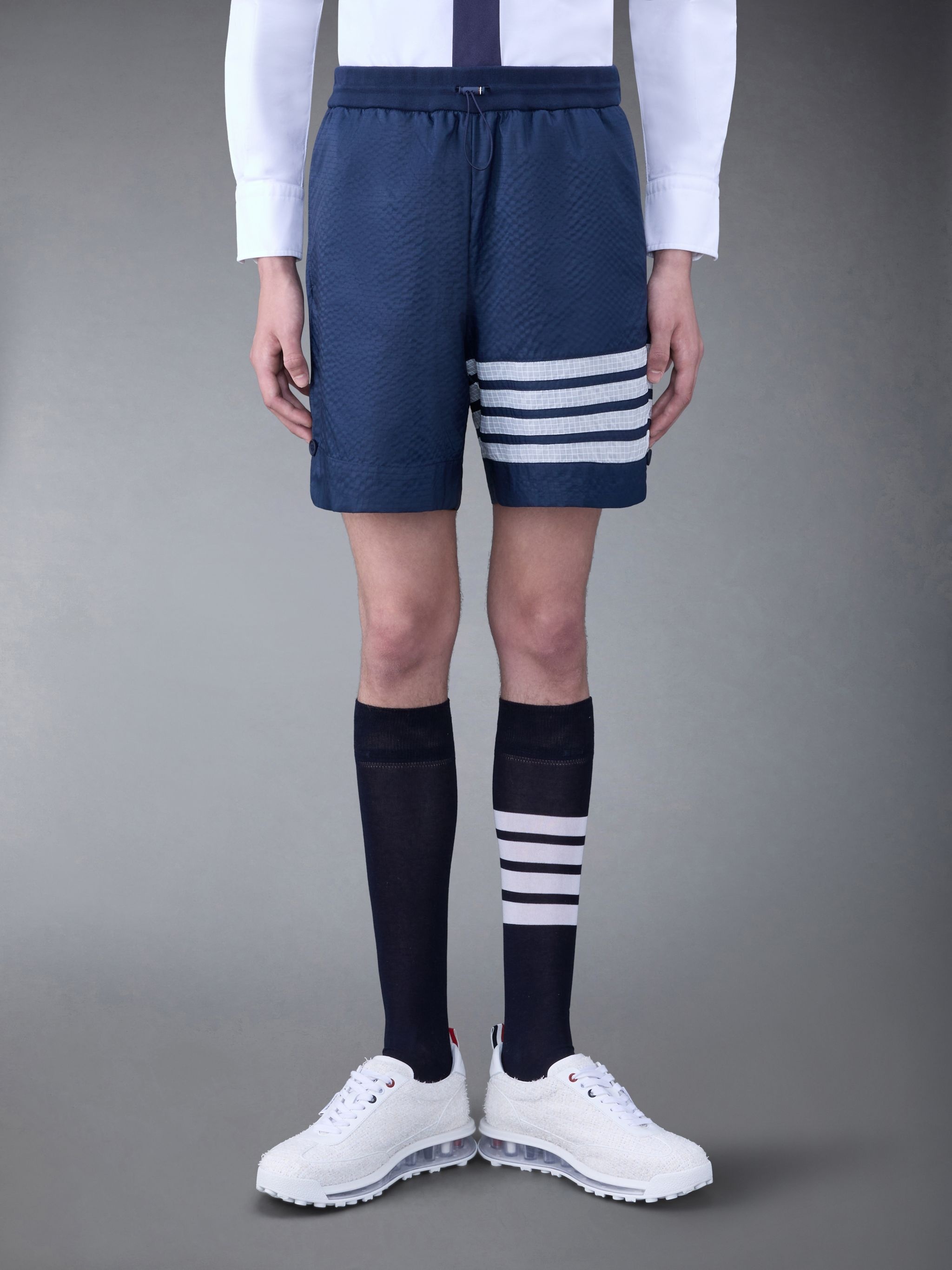 4-Bar stripe track shorts - 1