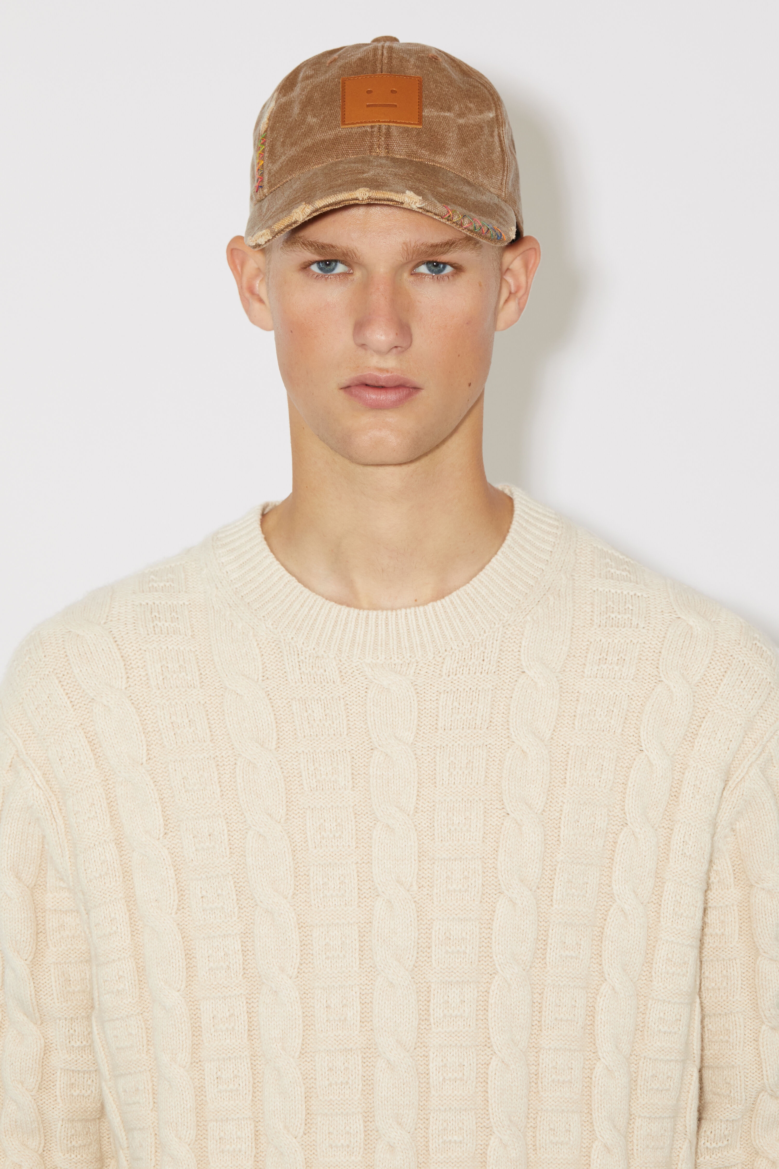 Cable wool jumper - Oatmeal melange - 5