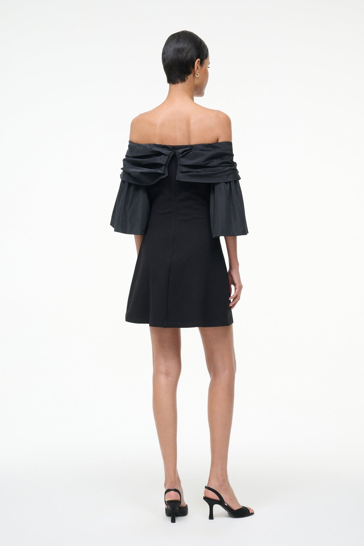 STAUD HARPER DRESS BLACK - 5