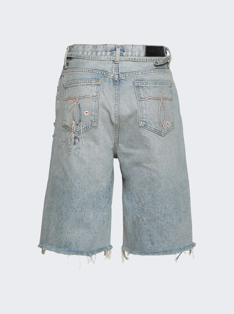 Paly Good Good Times Shorts Light Blue Denim outlook