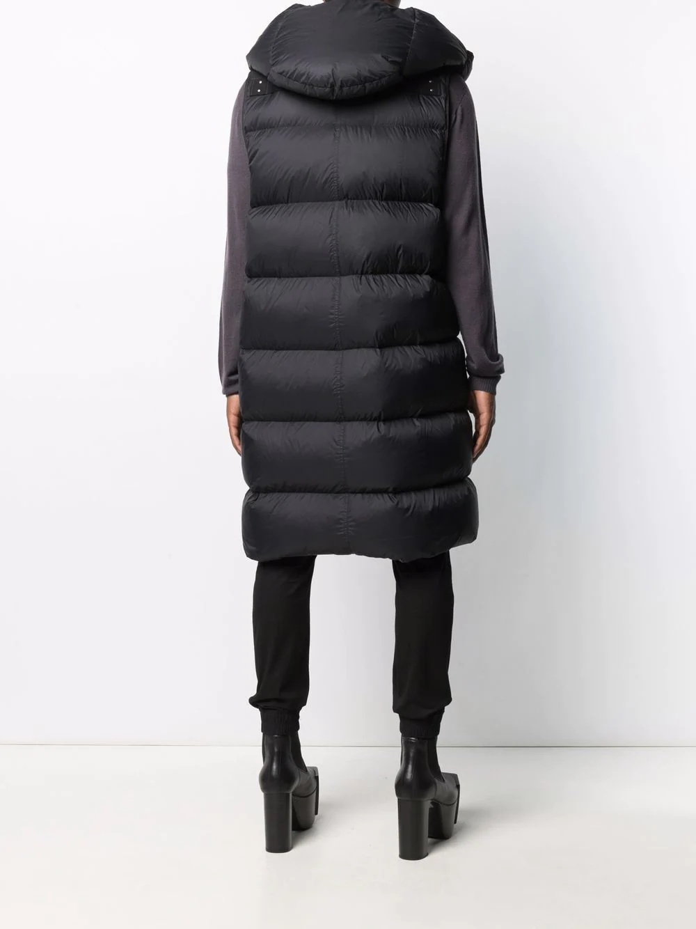 liner sleeveless puffer jacket - 4