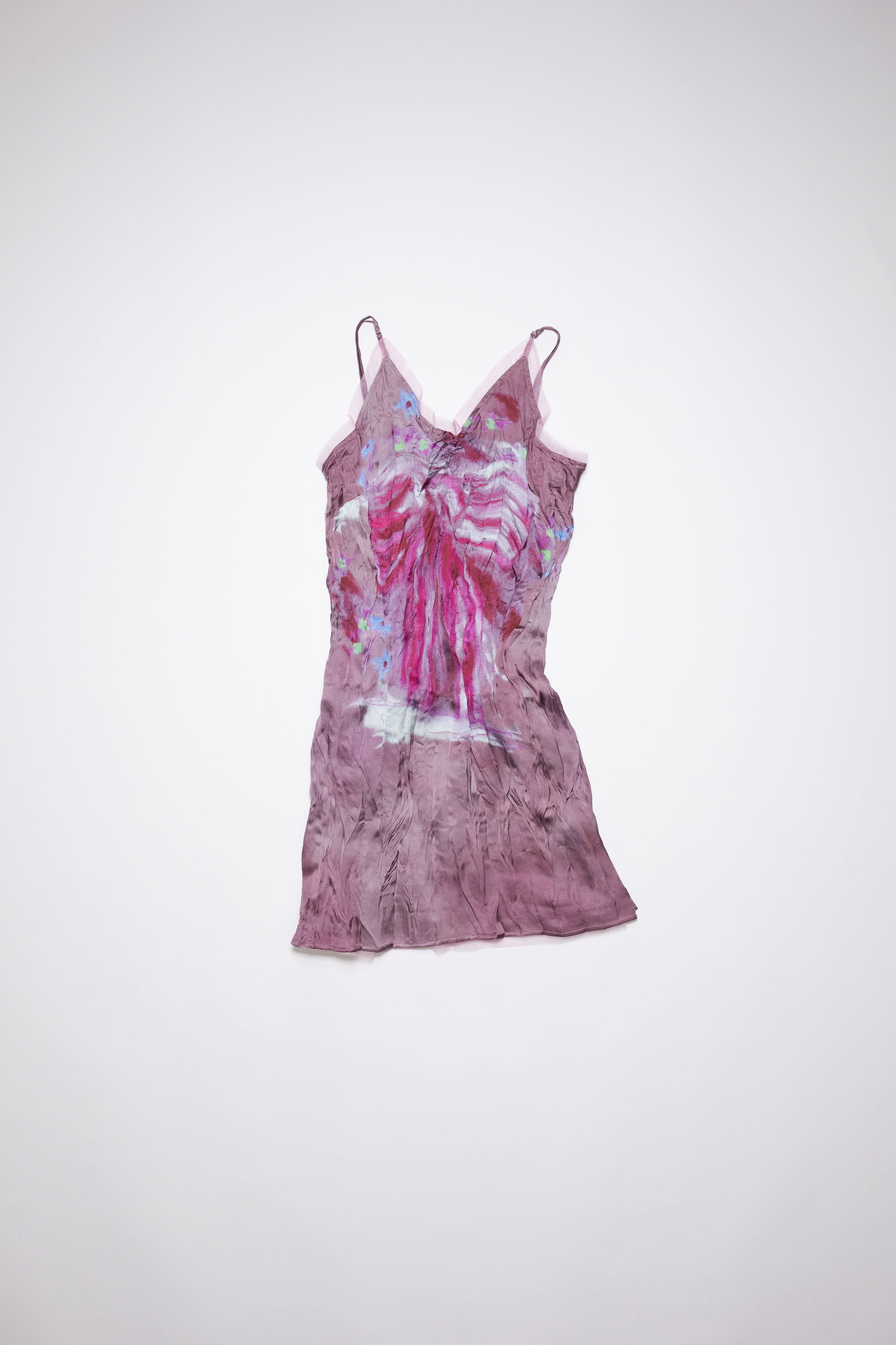 Print blouse dress - Raspberry pink - 1