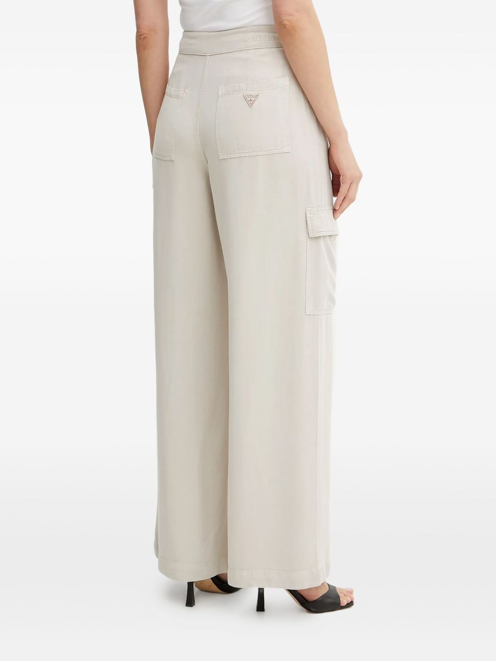 belted cargo trousers - 3