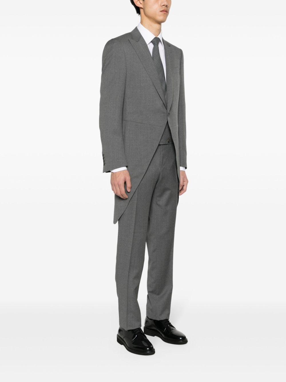 single-breasted wool suit - 3