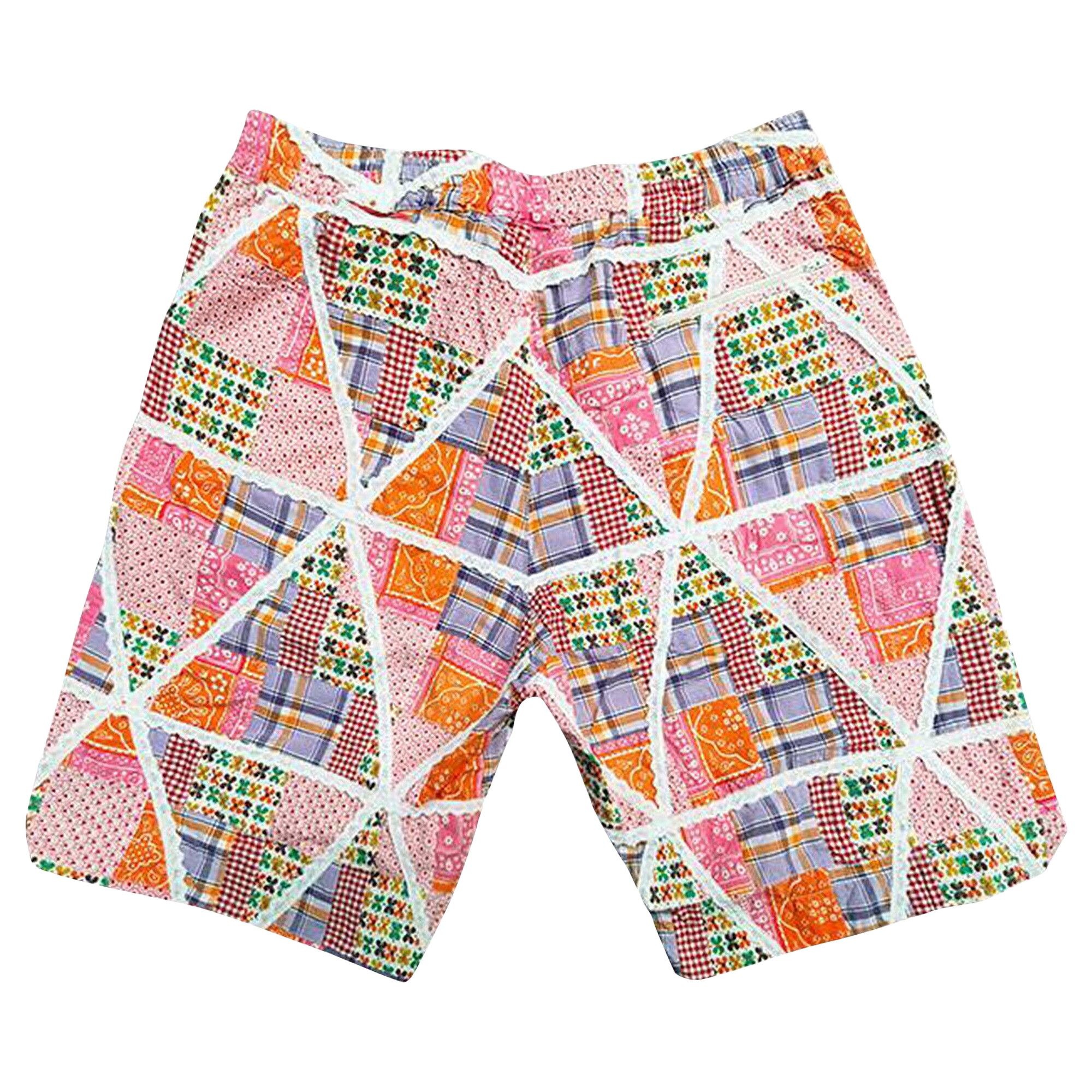 Engineered Garments BB Shorts 'Orange Lace Patchwork' - 2