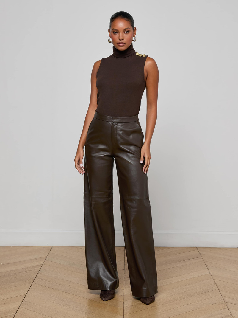 L'AGENCE Livvy Leather Trouser outlook