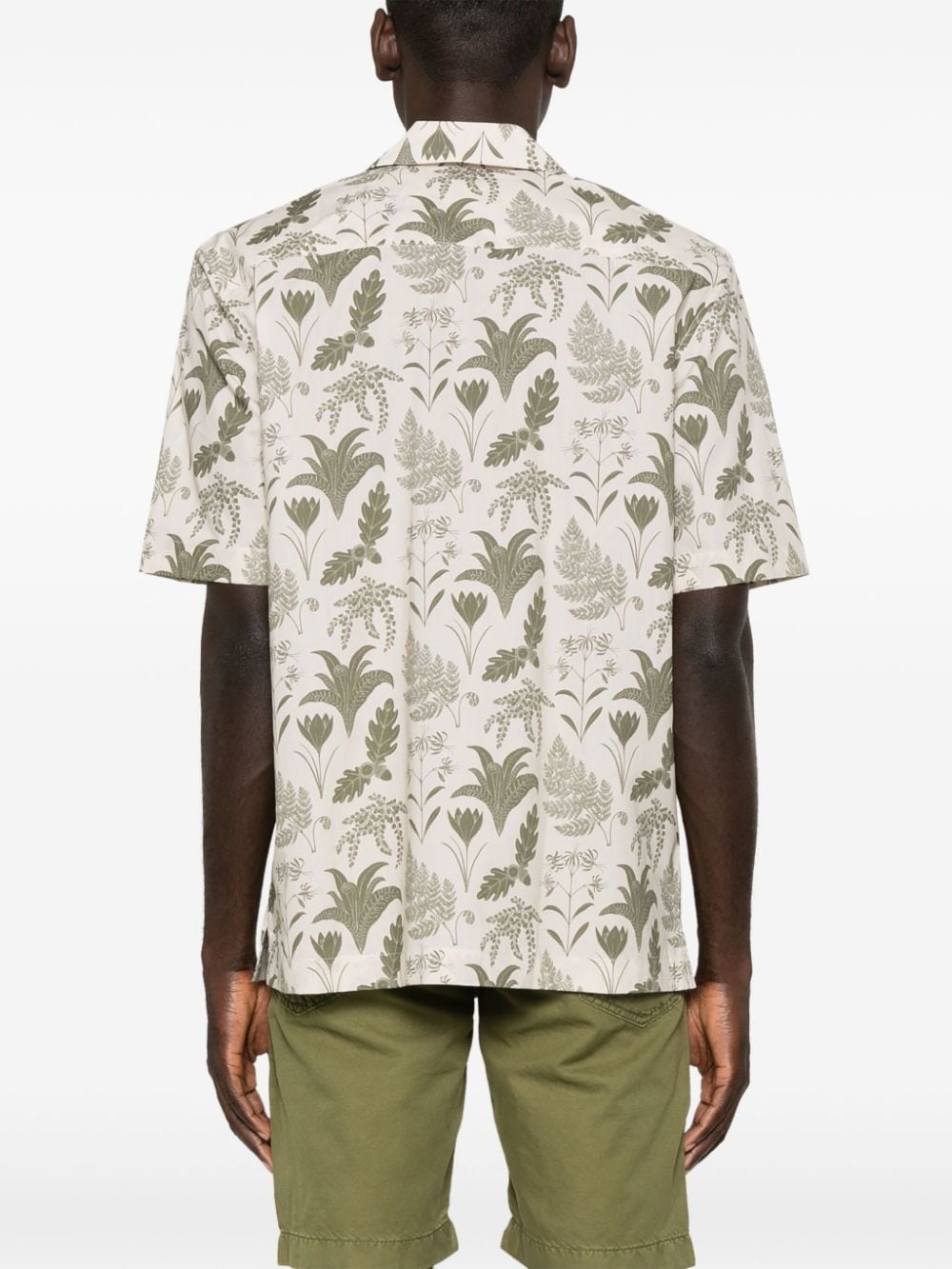 x Katie Scott leaf-print shirt - 4
