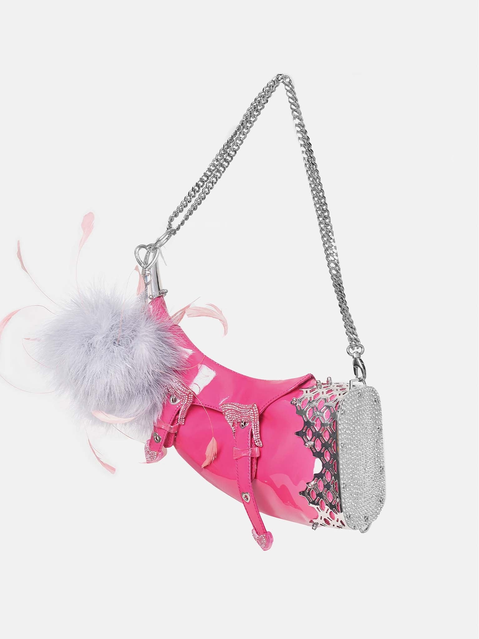 WHORNE BAG PATENT LEATHER HARLOT PINK - 4