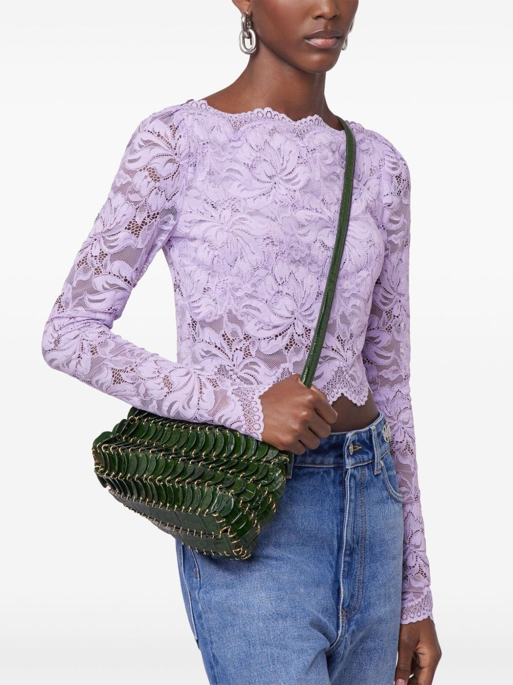 Paco crossbody bag with leather discs - 5