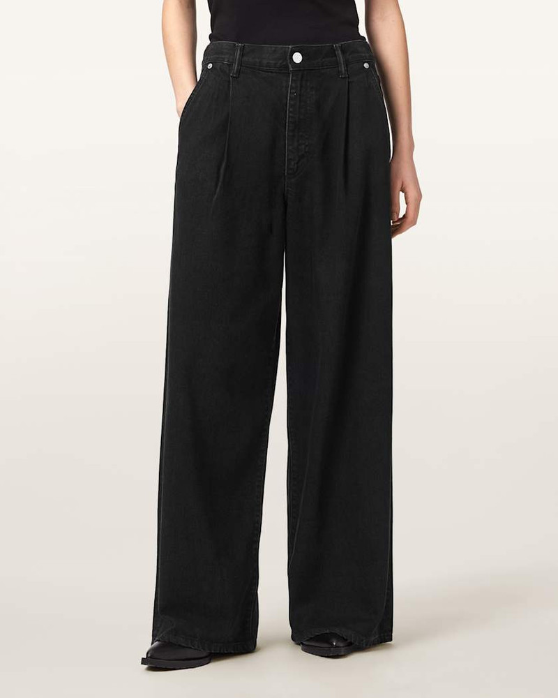 HAZE PLEATED WIDE LEG JEANS 3