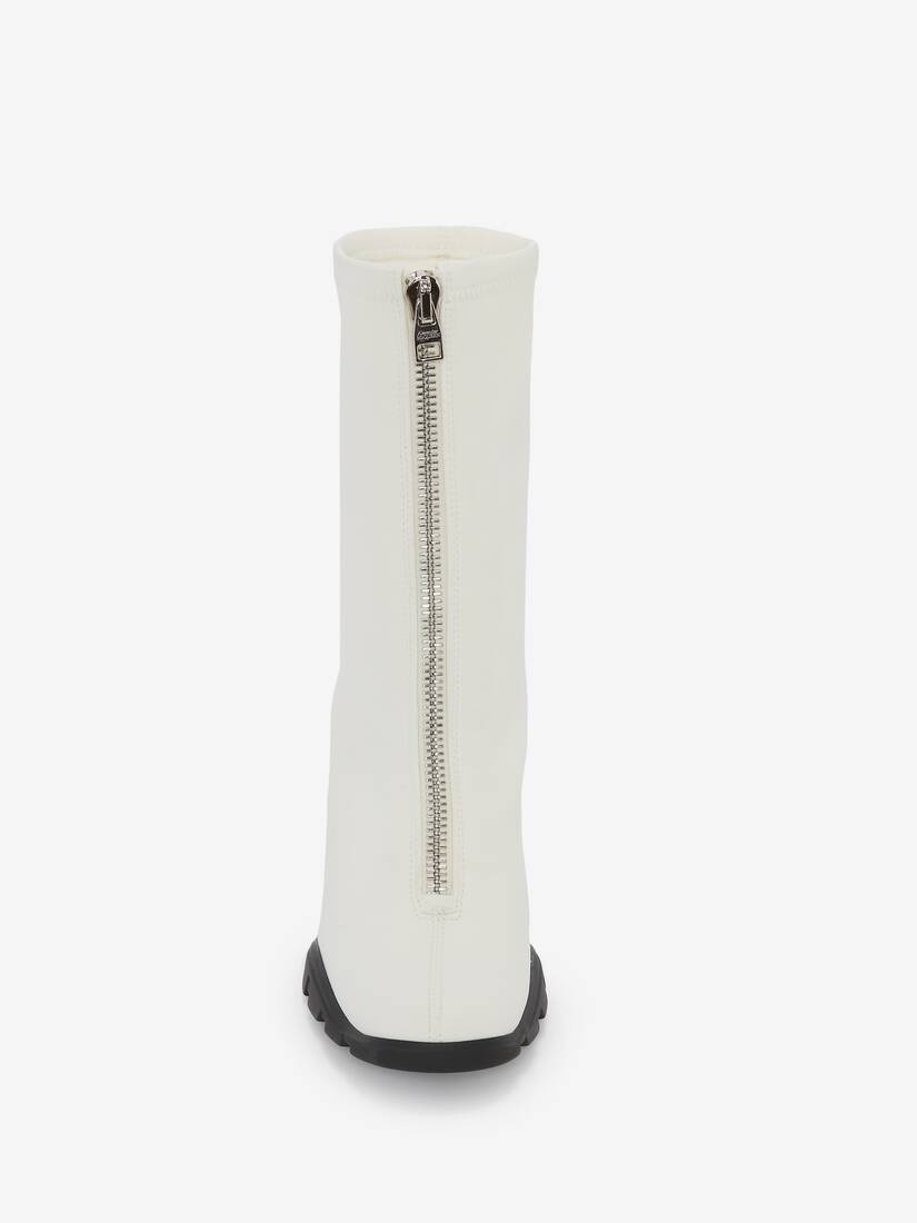 Slim Tread Boot in Ivory - 4