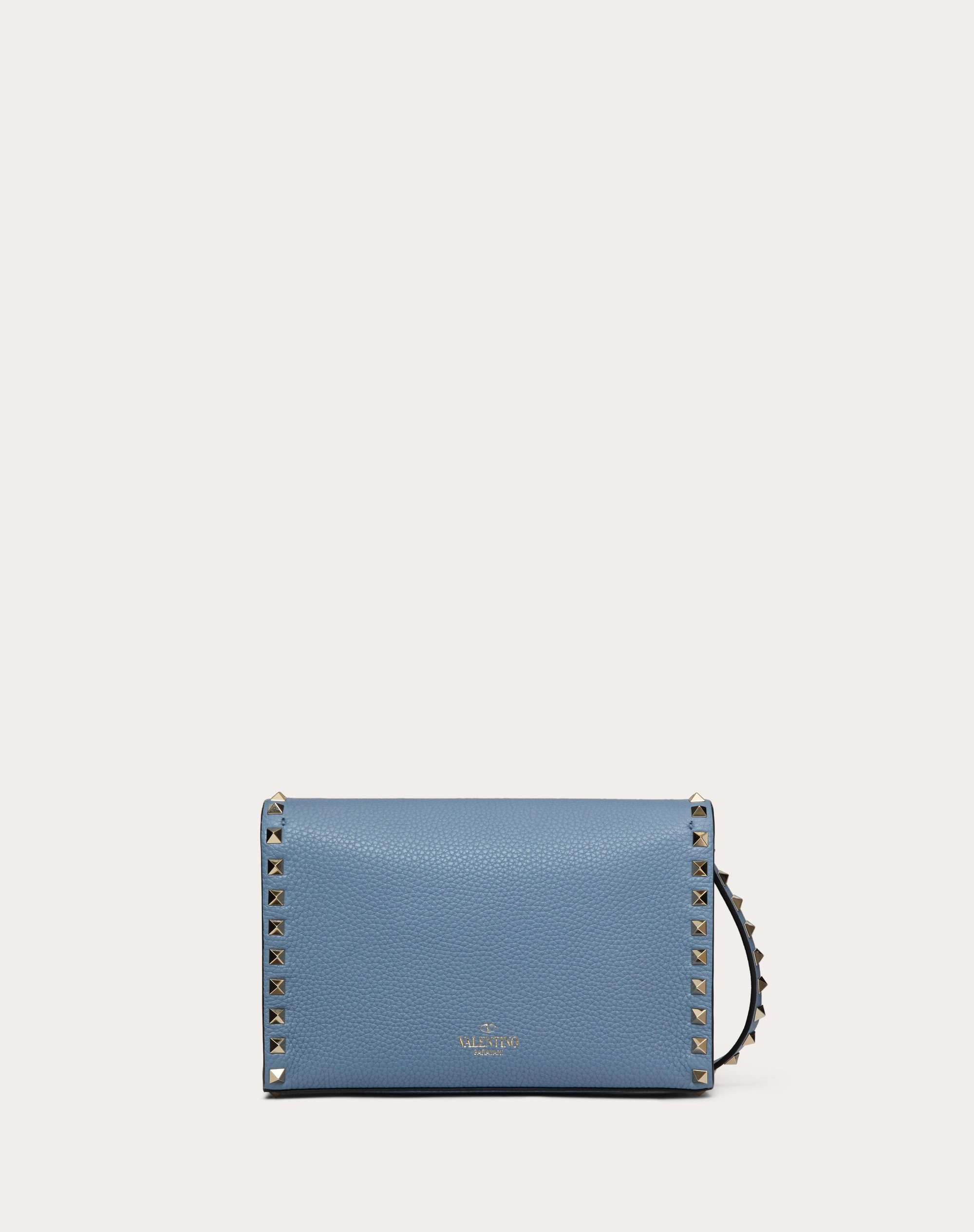 SMALL ROCKSTUD GRAINY CALFSKIN CROSSBODY BAG - 3