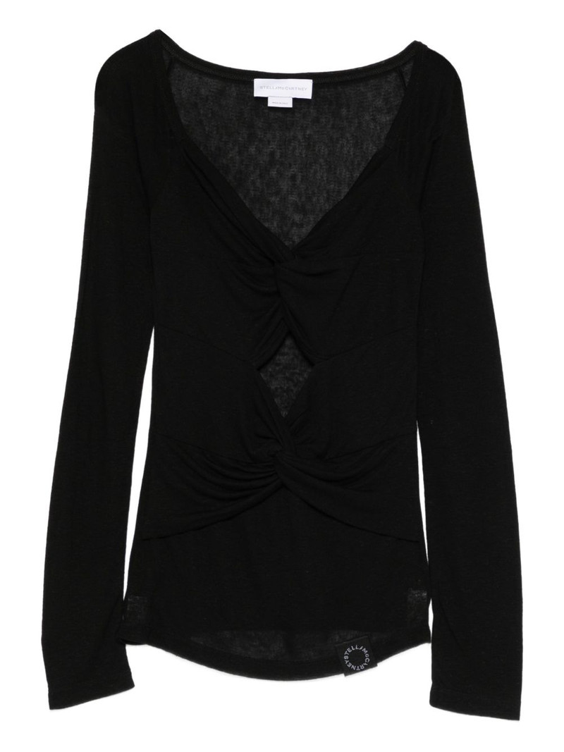 V-neck long sleeve T-shirt 1