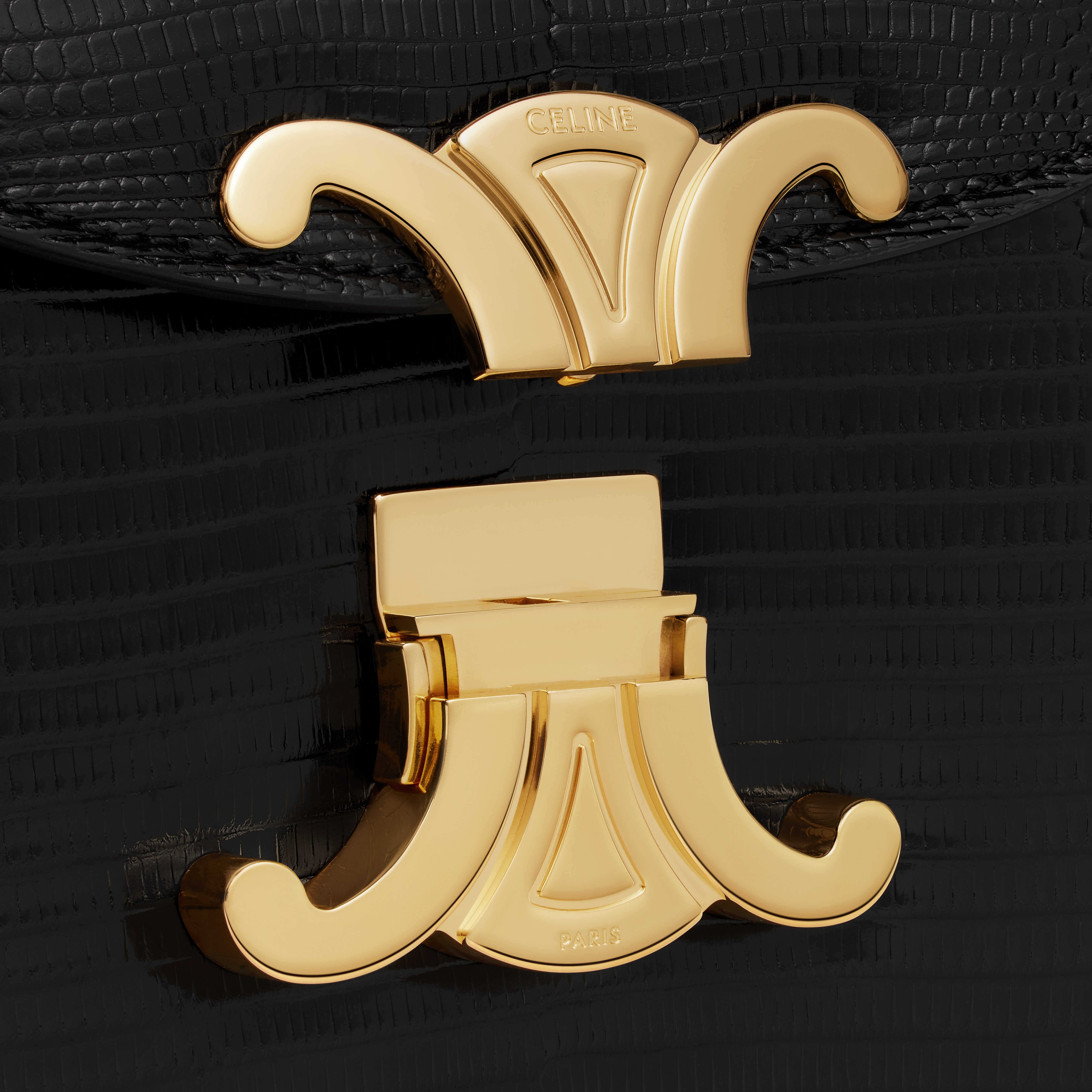 Teen Chain Besace Triomphe in Lizard - 5