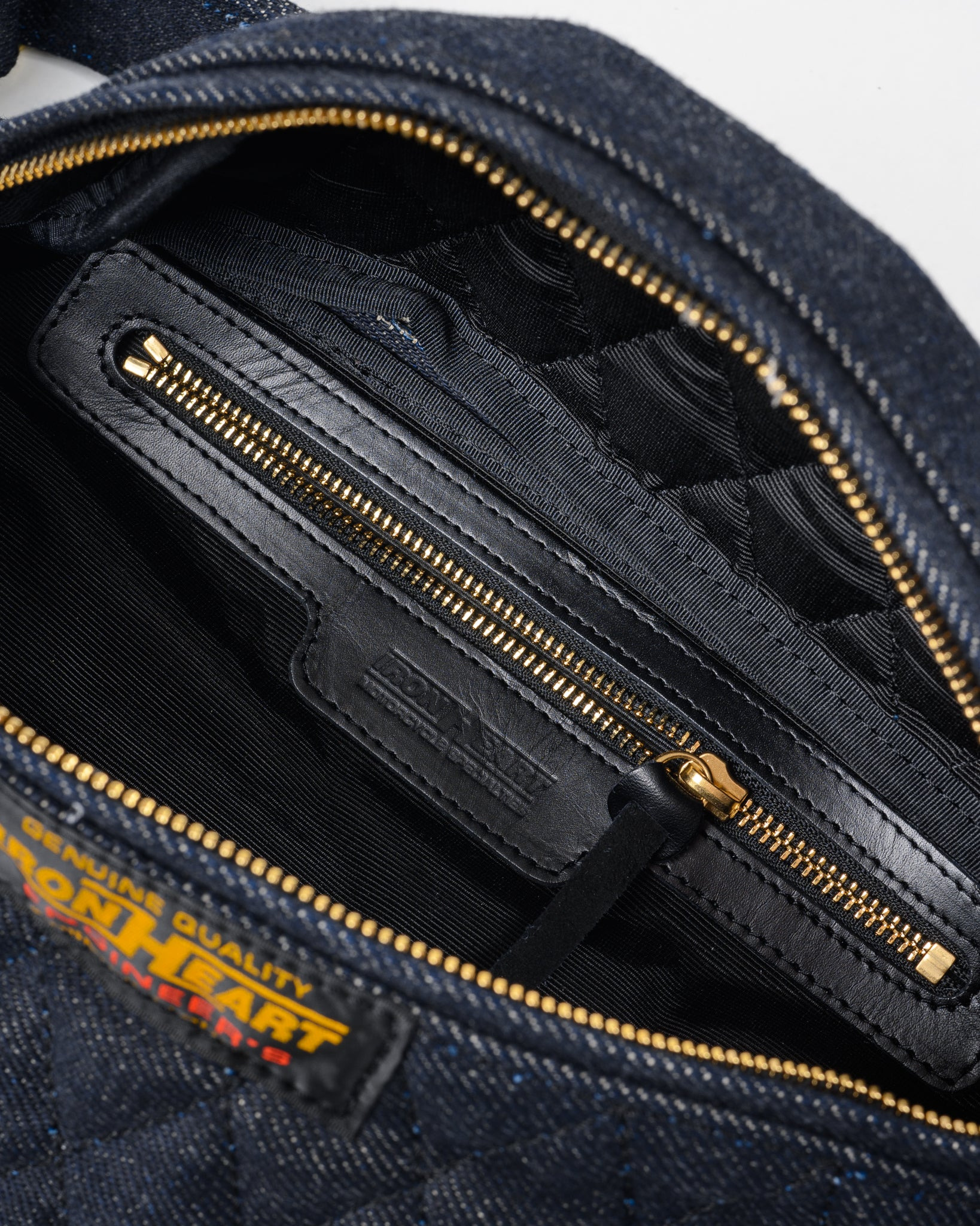 IHE-51-IND Diamond Stitched 25oz Selvedge Denim Waist Bag - Indigo - 8
