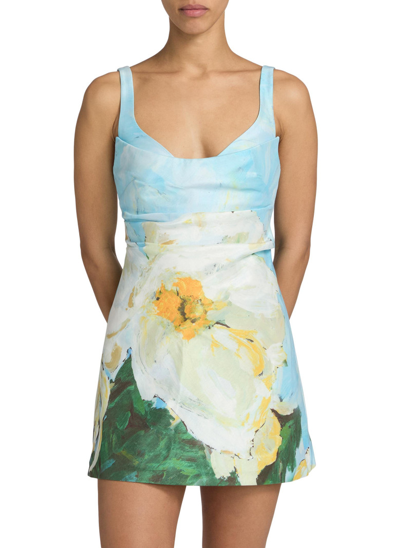 Women's Newcatton Poppy Placement Print Minidress - Poppy Reverie 3