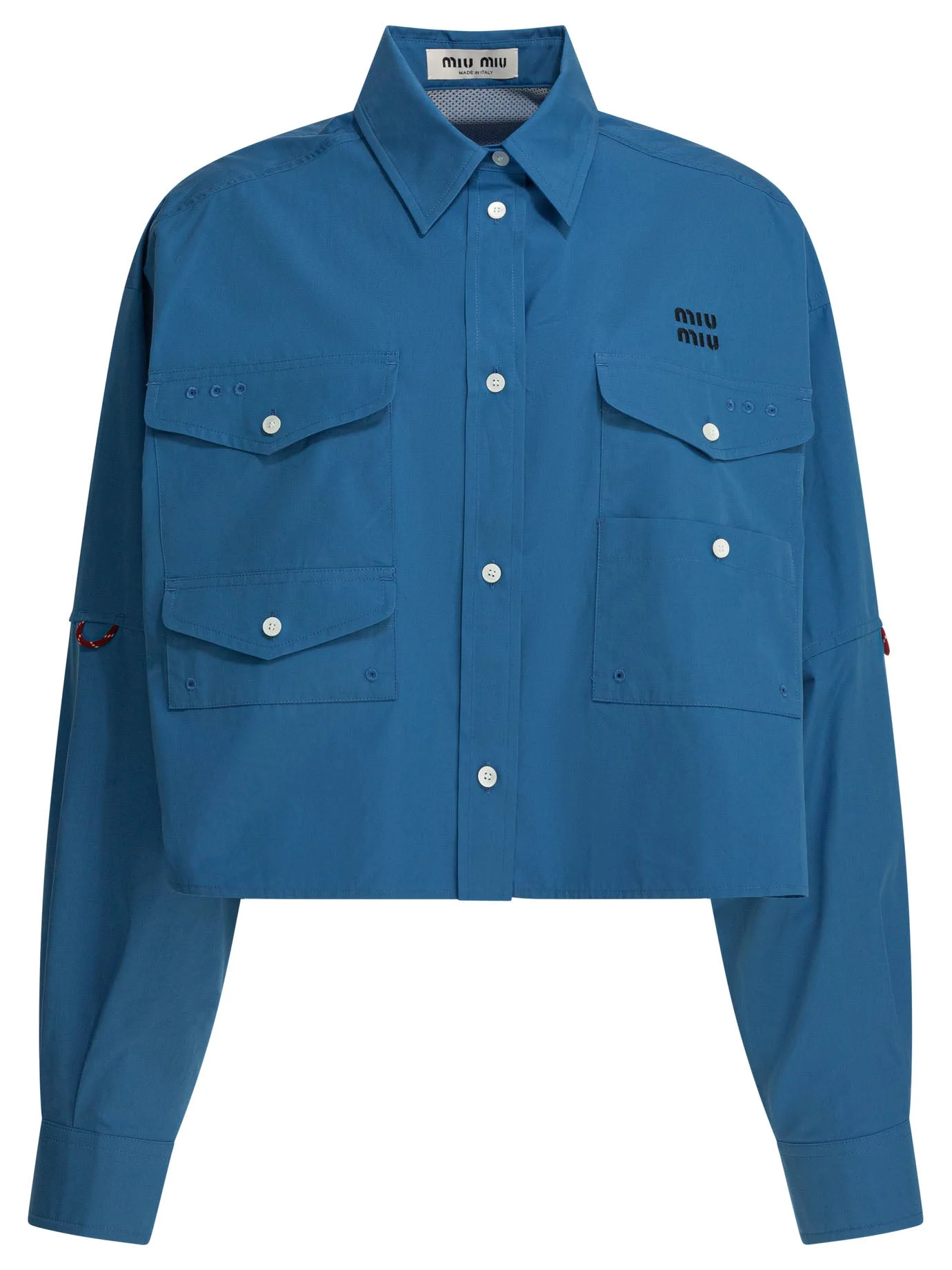Miu Miu Cargo Shirt With Logo - 1