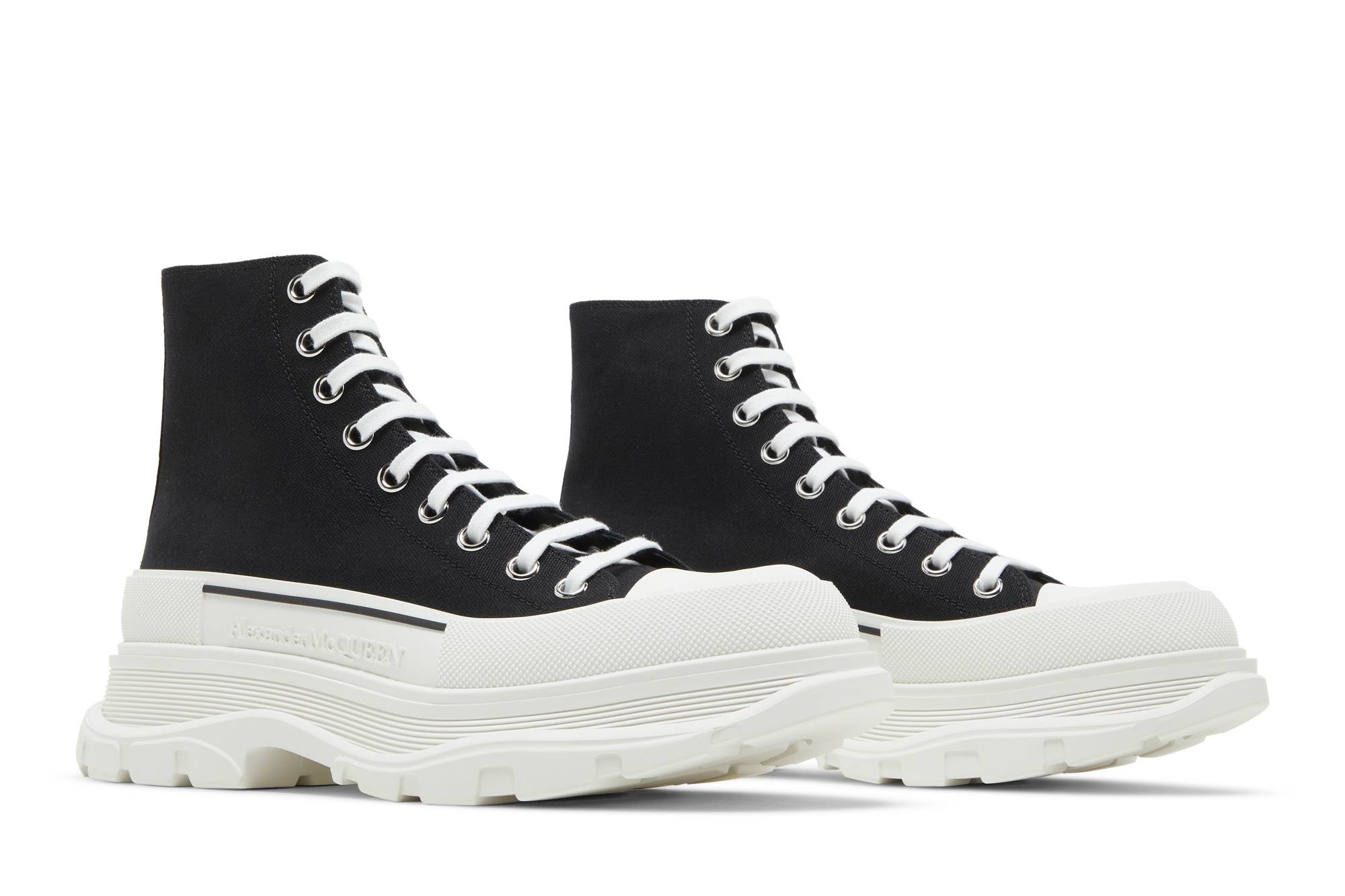 Alexander McQueen Tread Slick Boots 'Black White' - 8