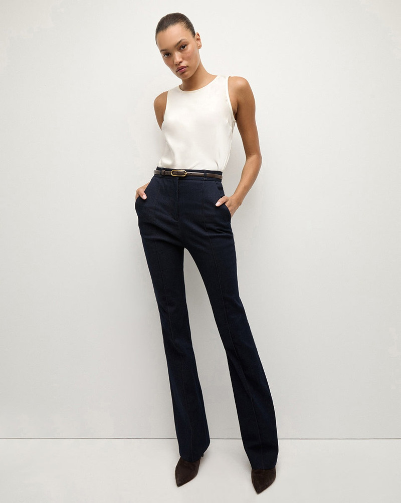 VERONICA BEARD GRACIE BELTED DENIM PANT outlook