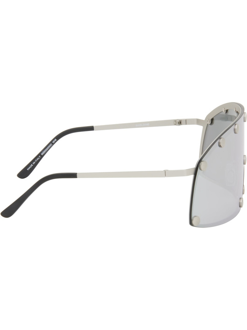 Rick Owens Silver Hollywood Shielding Sunglasses outlook
