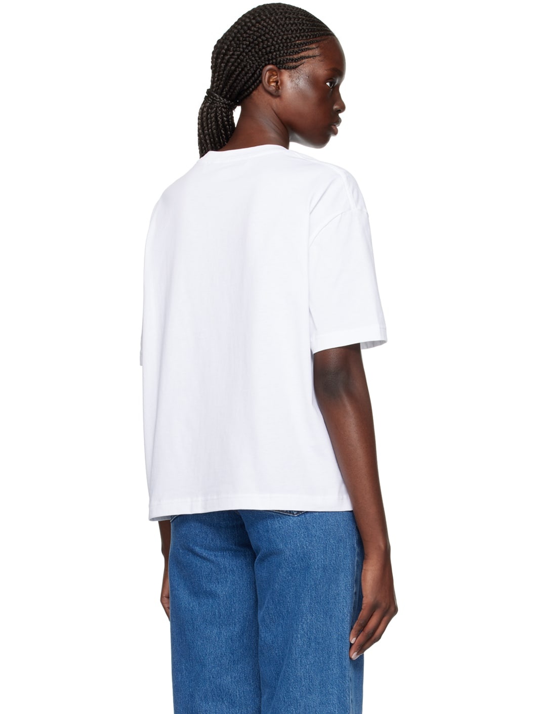 White Natasha Ramsey-Levi Edition Jean T-Shirt - 3