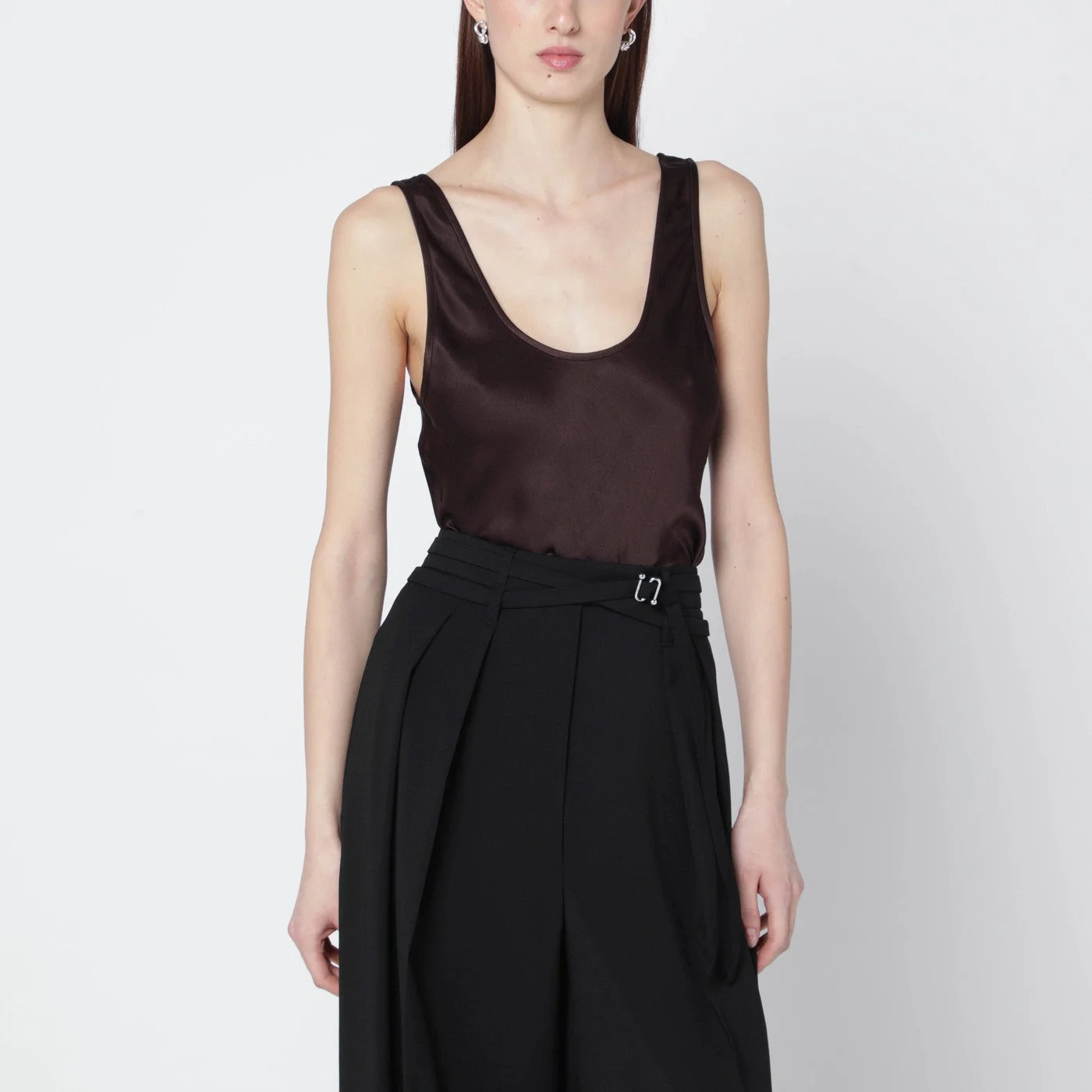 Brown Lea silk top - 1