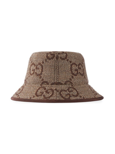 GUCCI Jumbo GG wool bucket hat outlook