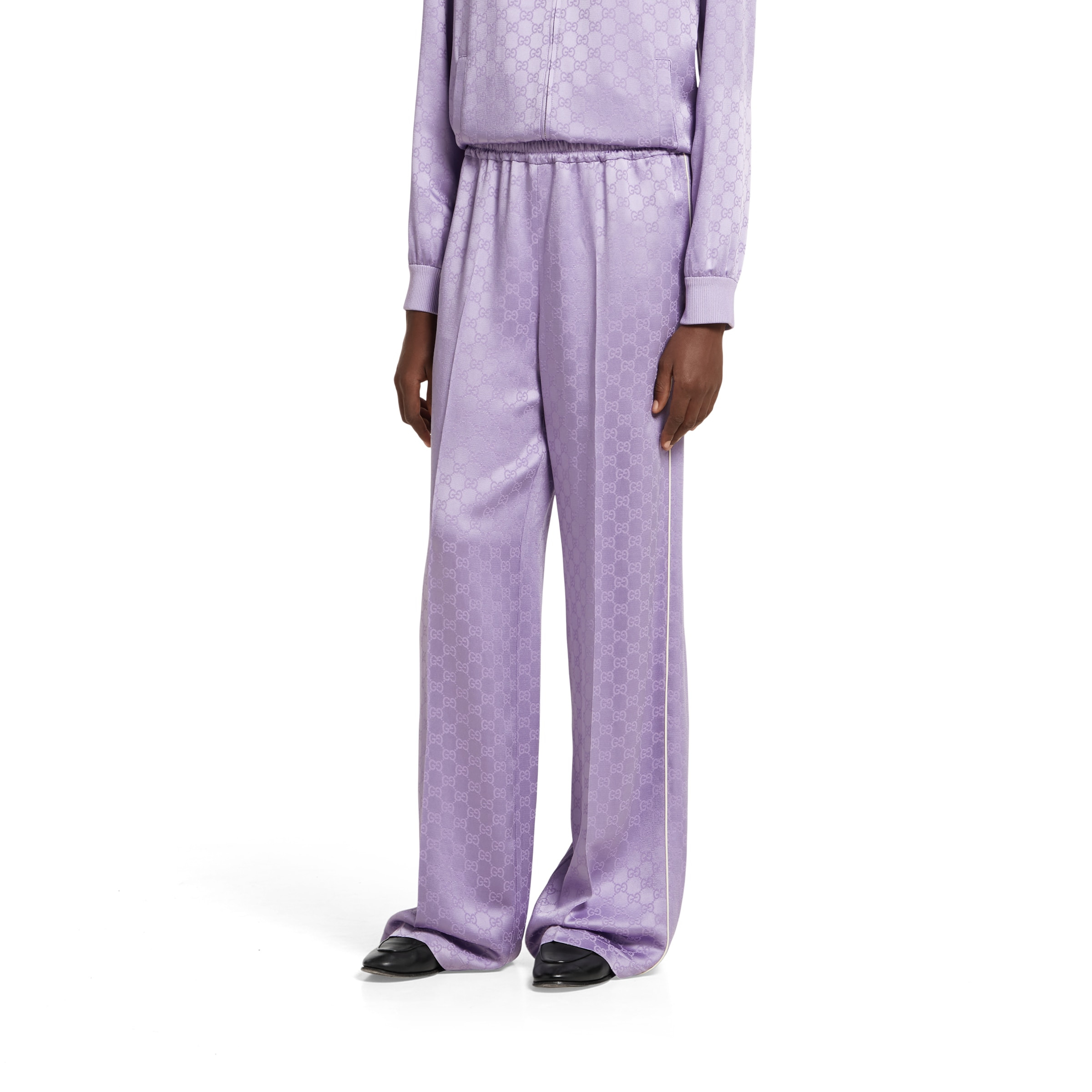 GG jacquard pants - 3