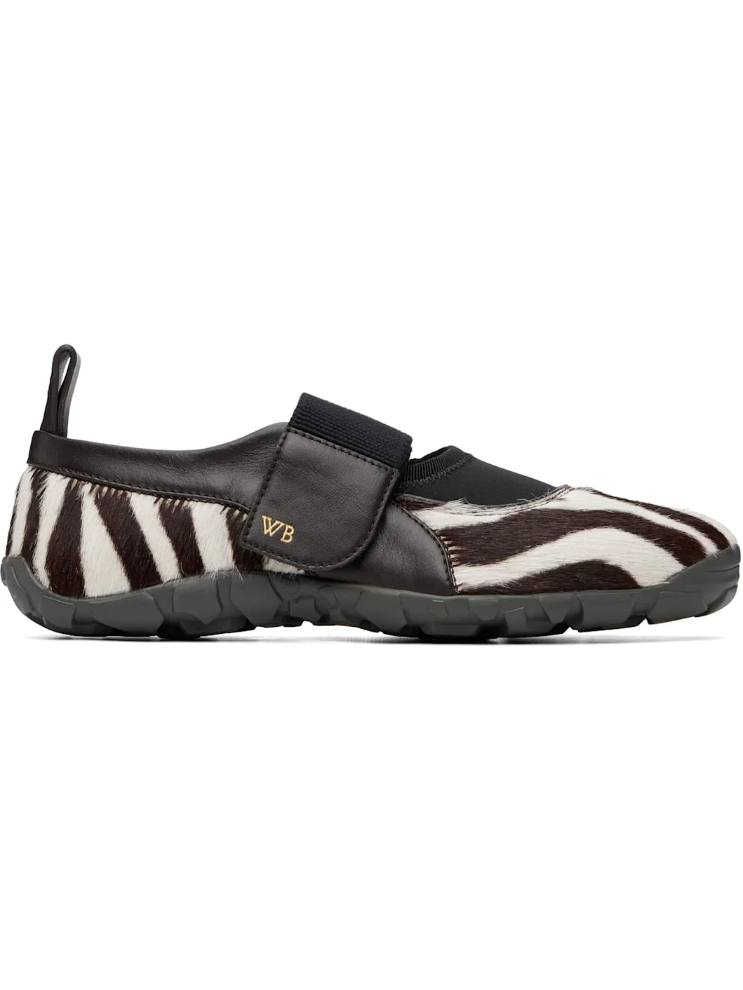 White & Brown Jewel Mary Jane Sneakers - 1