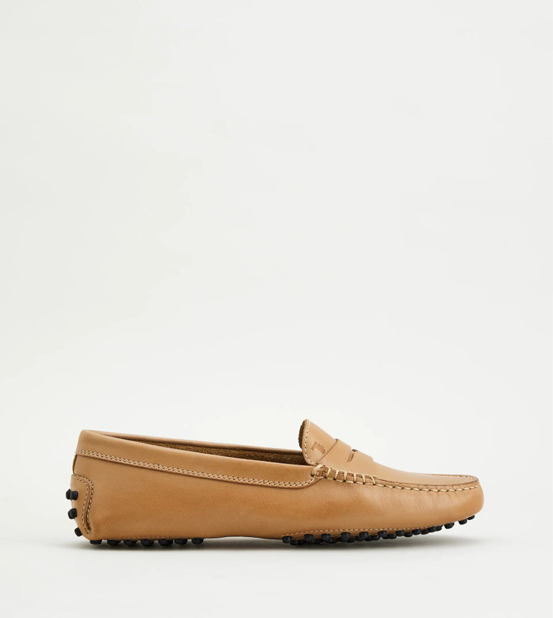 GOMMINO DRIVING SHOES IN LEATHER - BROWN - 1