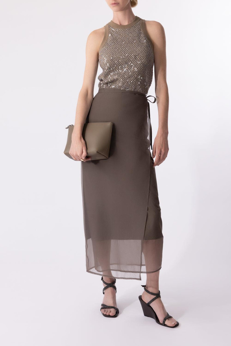 Brunello Cucinelli Shiny Zipper Pouch outlook