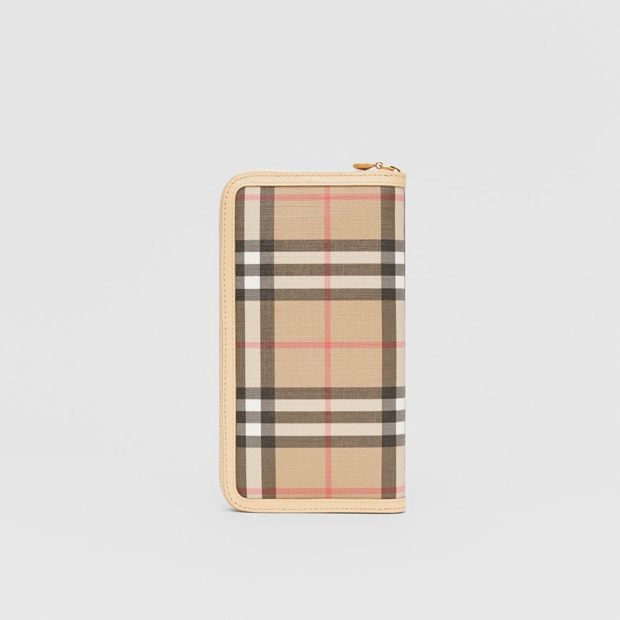 Vintage Check E-canvas and Leather Wallet - 5