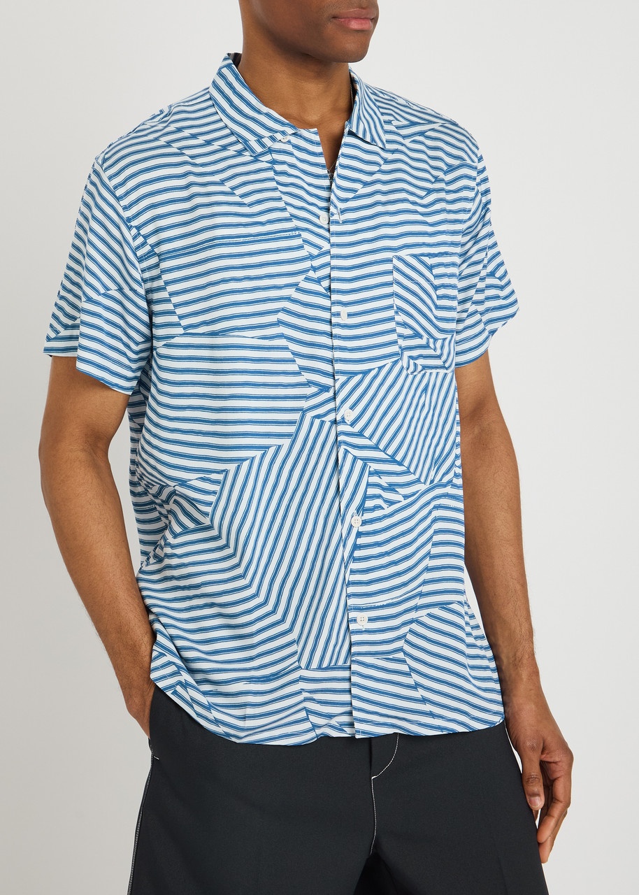 Ymc Malick Striped Woven Shirt - 2