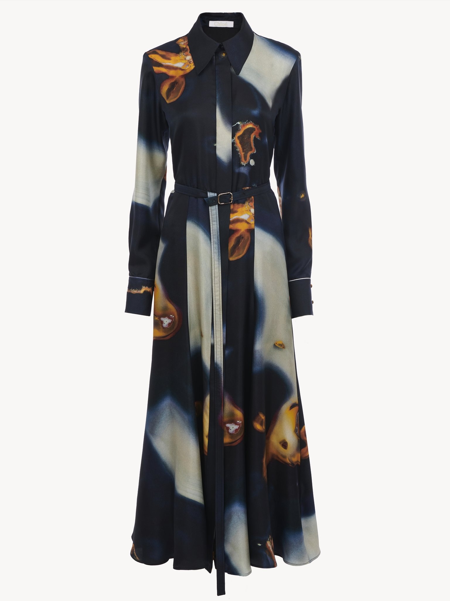 PRINTED SHIRT DRESS - 4