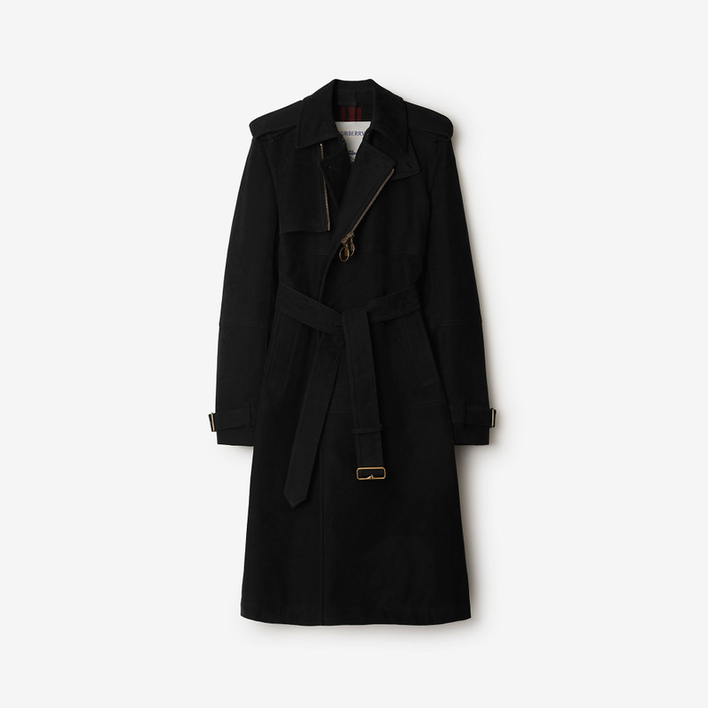 Long Cotton Nylon Trench Coat 1