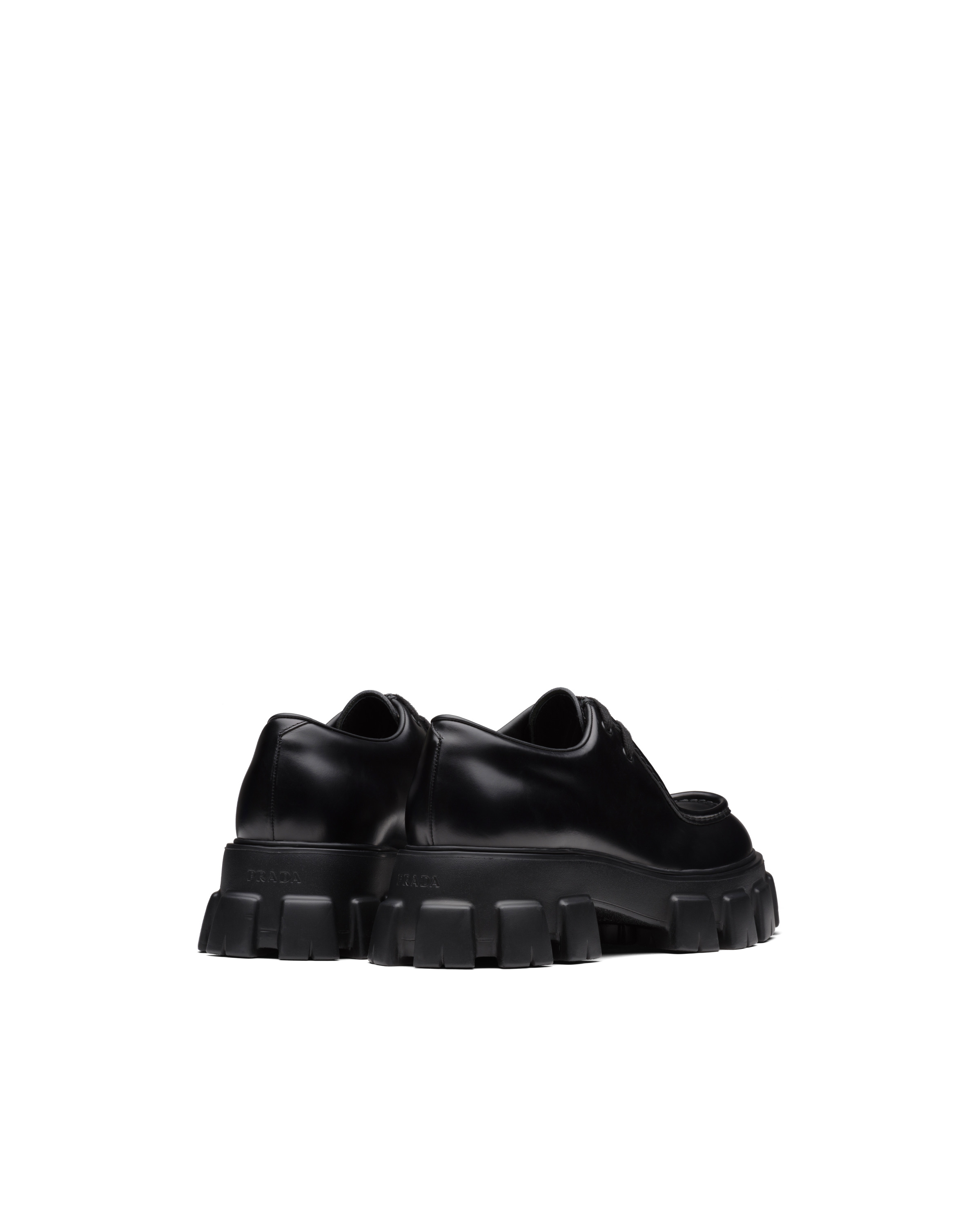 Monolith brushed leather lace-up shoes - 4