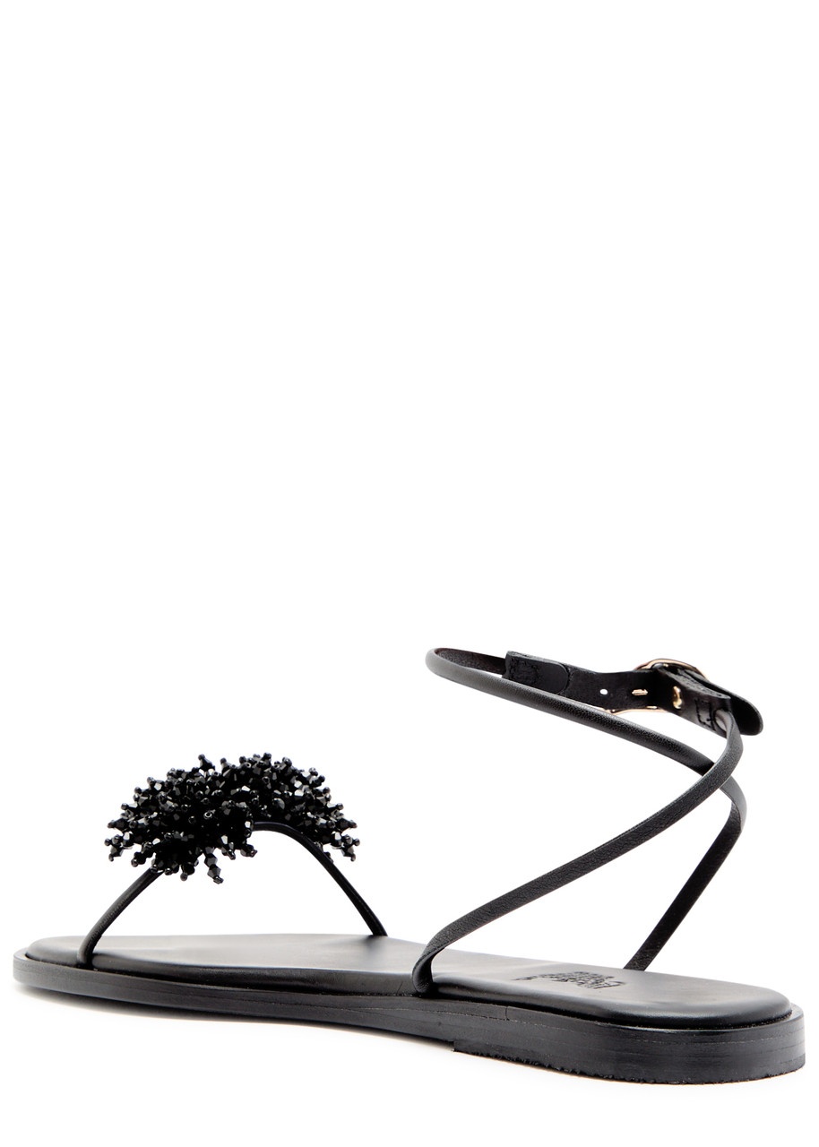 Ancient Greek Sandals Emma Bead-embellished Leather Sandals - 2